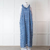 Rae Feather Blue and White Spotted Maxi Dress