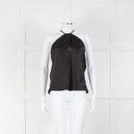 Nili Lotan Edwige Black Silk Charmeuse Halterneck Top