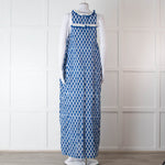 Rae Feather Blue and White Spotted Maxi Dress