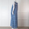 Rae Feather Blue and White Spotted Maxi Dress