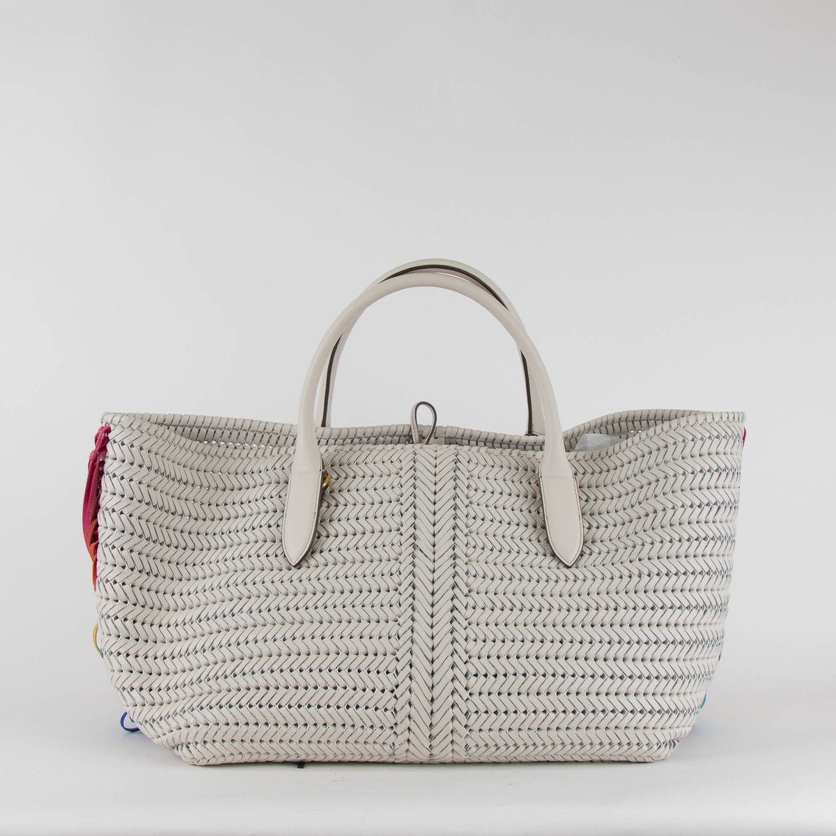 Anya Hindmarch Neeson Large Tassels Chalk Tote