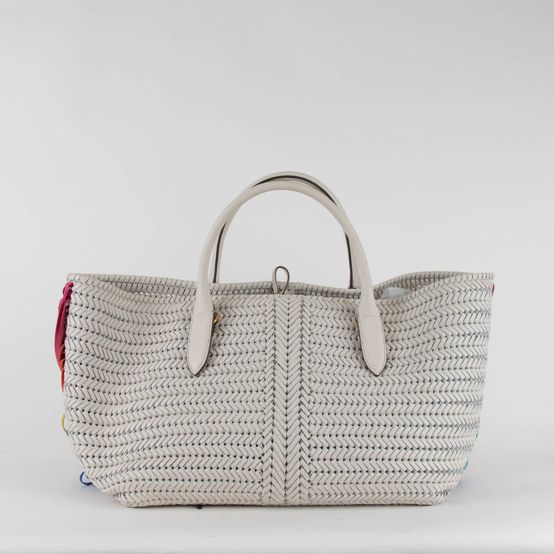 Anya Hindmarch Neeson Large Tassels Chalk Tote