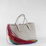 Anya Hindmarch Neeson Large Tassels Chalk Tote