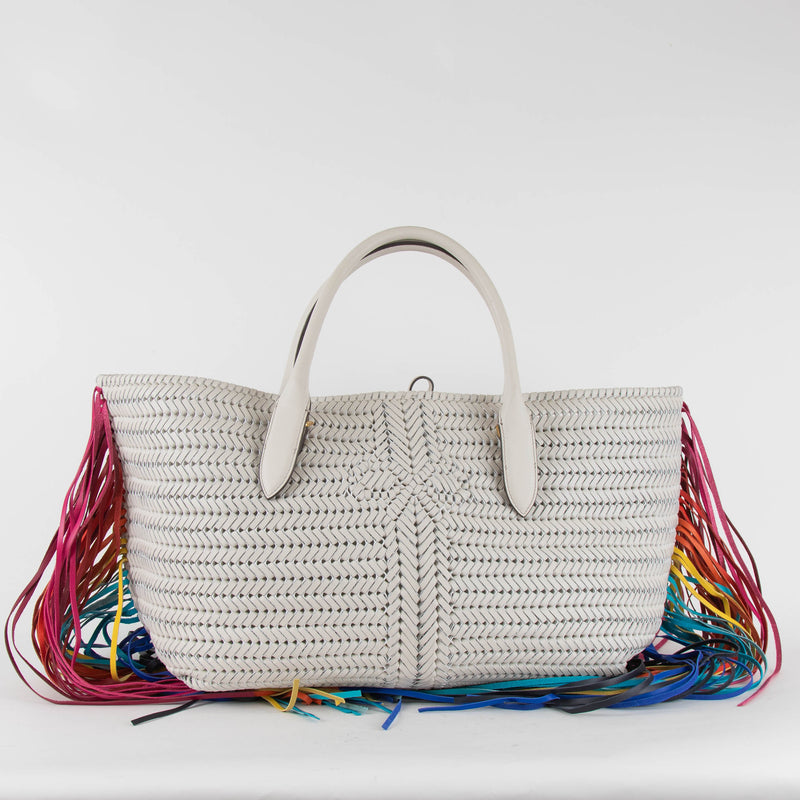 Anya Hindmarch Neeson Large Tassels Chalk Tote
