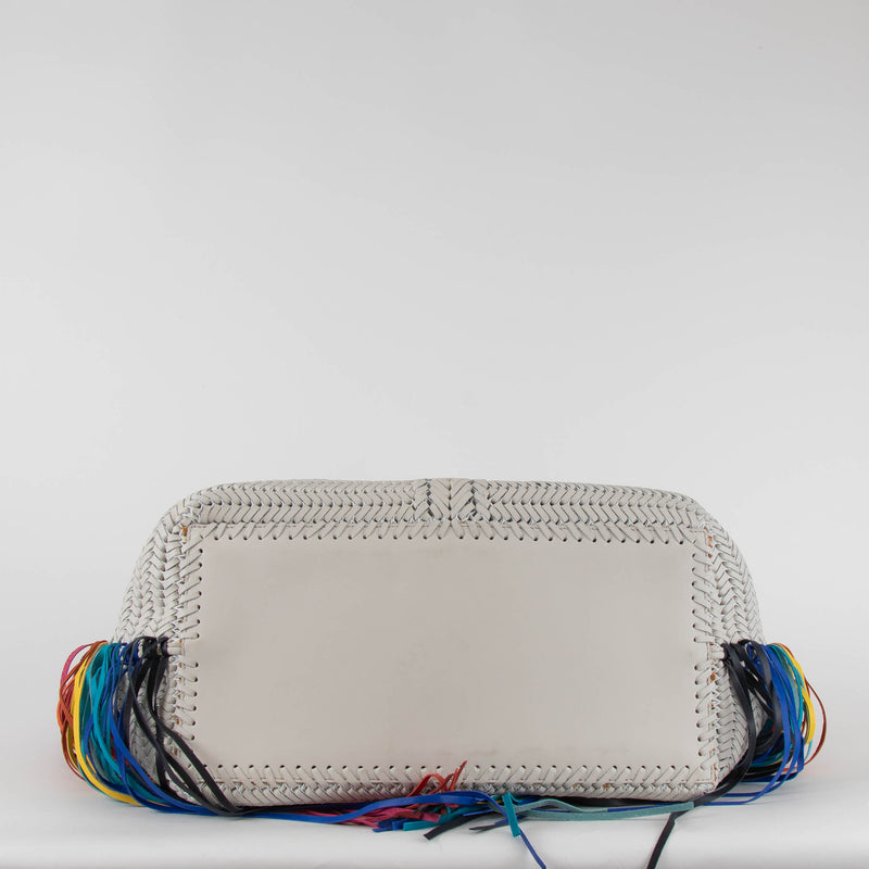 Anya Hindmarch Neeson Large Tassels Chalk Tote