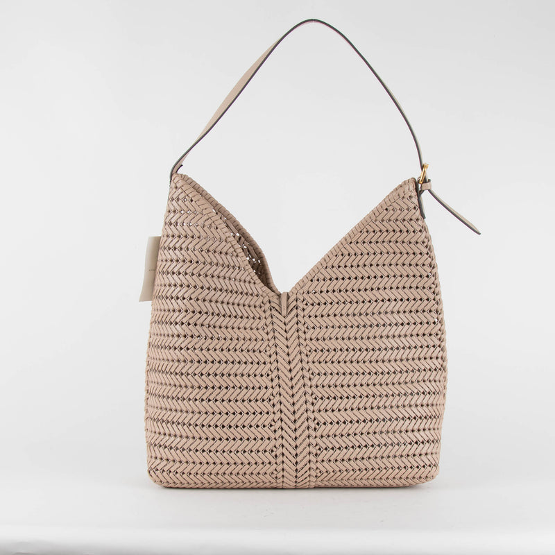 Anya Hindmarch Tassel Hobo Nude Bag