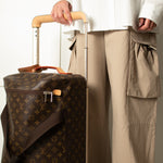 Louis Vuitton Brown Monogram Horizon Soft 55 Trolley Duffle Bag