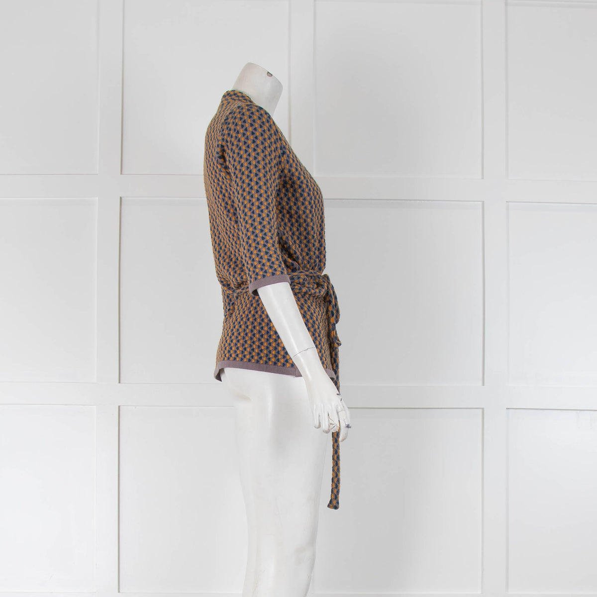 Golden Goose Deluxe Brand Tan and Blue Crossover Top
