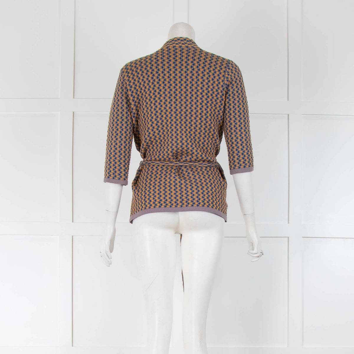 Golden Goose Deluxe Brand Tan and Blue Crossover Top