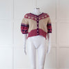 LoveShackFancy Purple & Pink Short Sleeve Cardigan