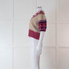 LoveShackFancy Purple & Pink Short Sleeve Cardigan