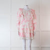 LoveShackFancy Pink and Cream Santorini Dress