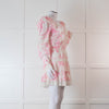 LoveShackFancy Pink and Cream Santorini Dress
