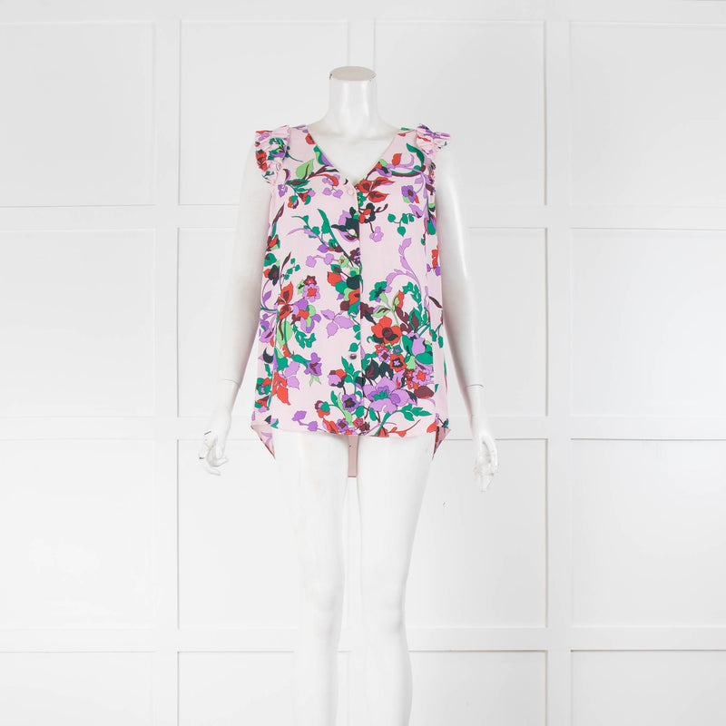 Kate Spade Pink Floral Print Sleeveless Top