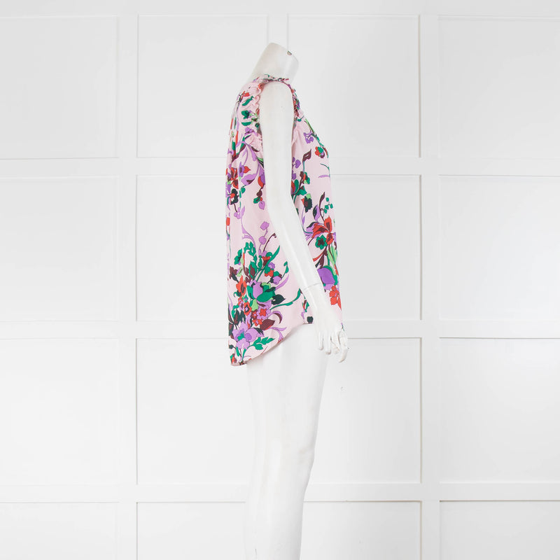 Kate Spade Pink Floral Print Sleeveless Top