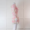 LoveShackFancy Pink and Cream Santorini Dress