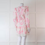 LoveShackFancy Pink and Cream Santorini Dress