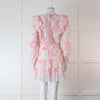 LoveShackFancy Pink and Cream Santorini Dress