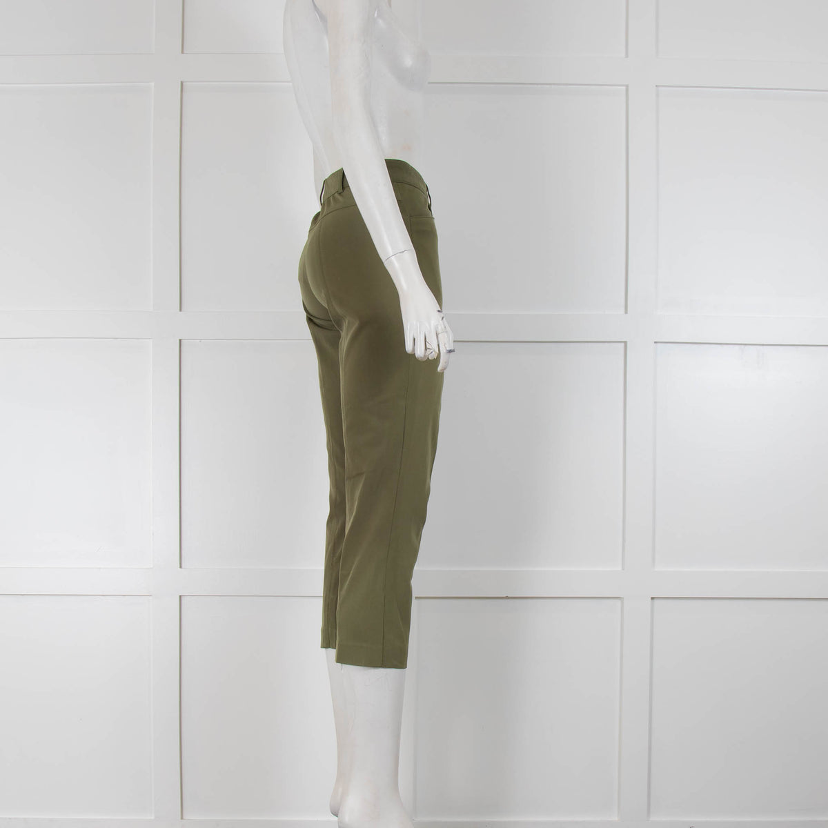 Joseph Khaki Cropped Trousers