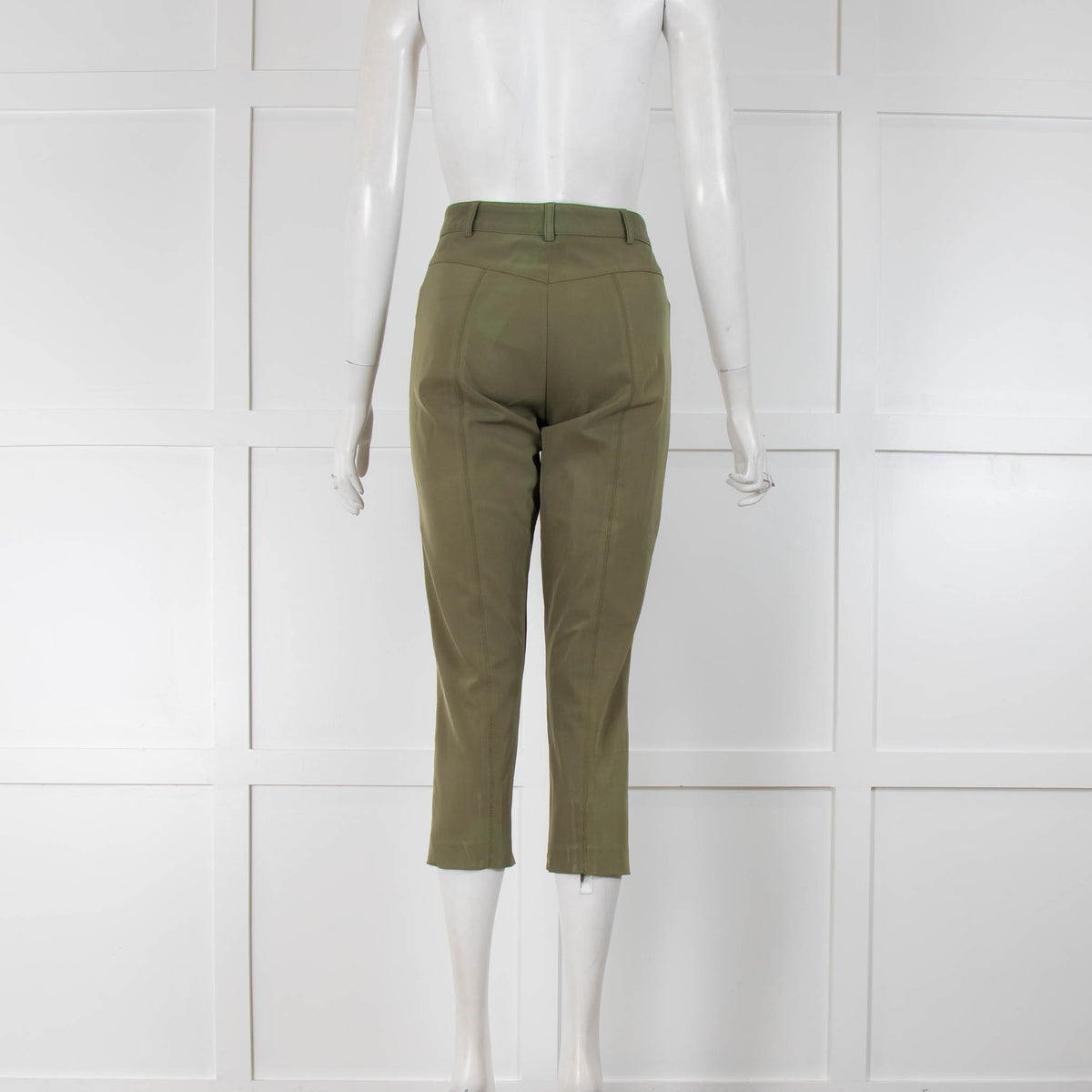 Joseph Khaki Cropped Trousers
