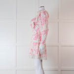 LoveShackFancy Pink and Cream Santorini Dress
