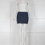 Prada Blue Chambrey Mini Skirt
