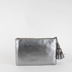 Anya Hindmarch Georgiana Clutch in Metallic Silver