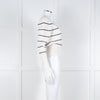 Me + Em White Black Stripes Chunky Knitted Jumper