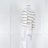 Me + Em White Black Stripes Chunky Knitted Jumper