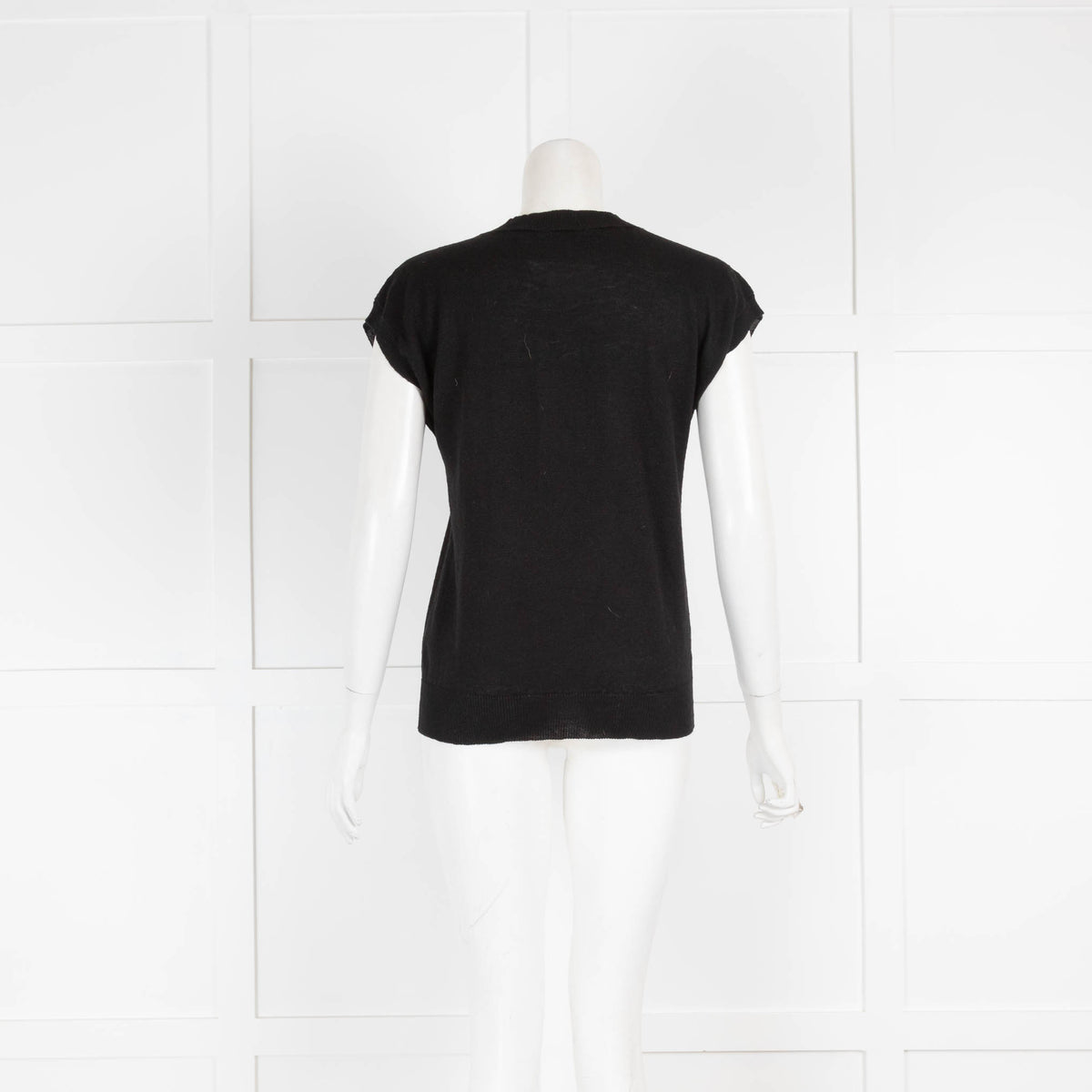 Margaret Howell Black Linen Mix Sleeveless Top