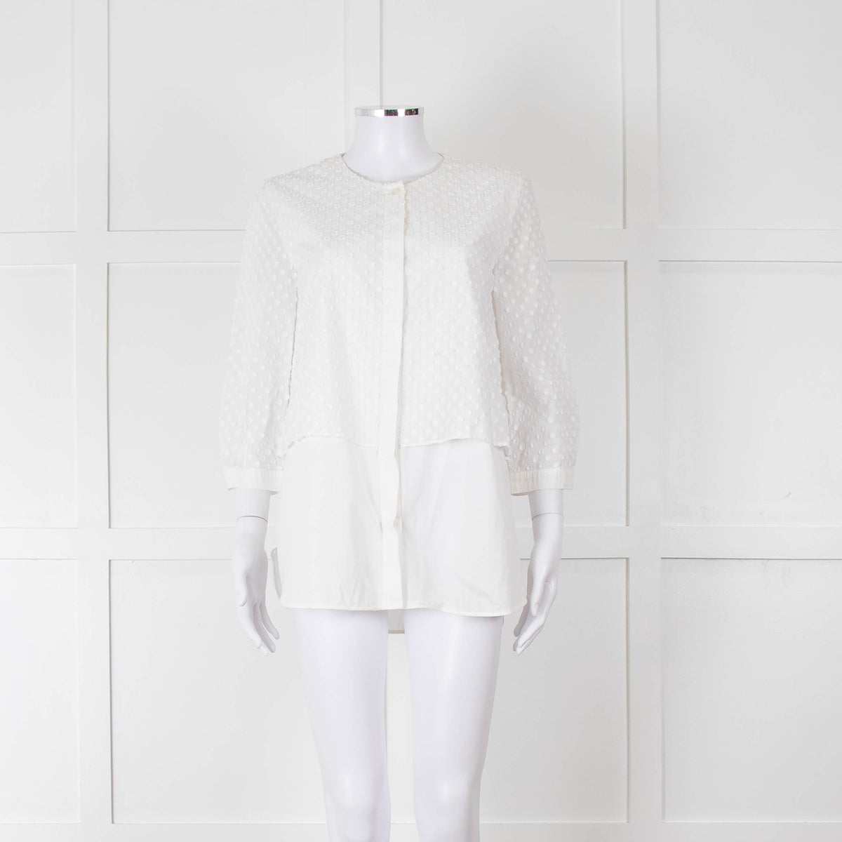 Weekend Max Mara White Dot Layered Shirt