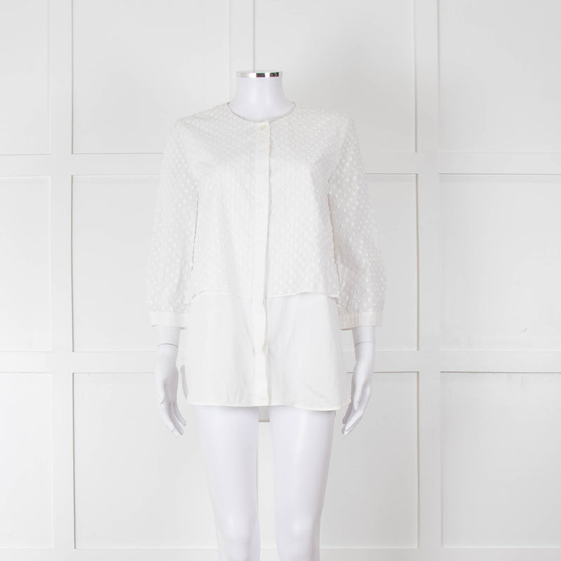 Weekend Max Mara White Dot Layered Shirt