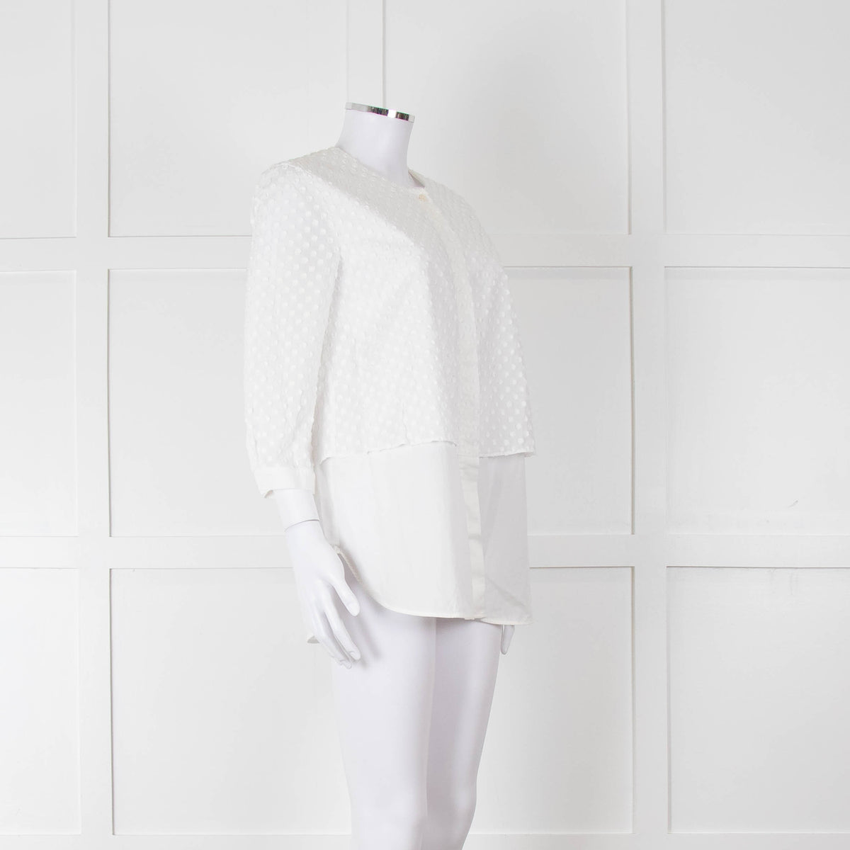 Weekend Max Mara White Dot Layered Shirt