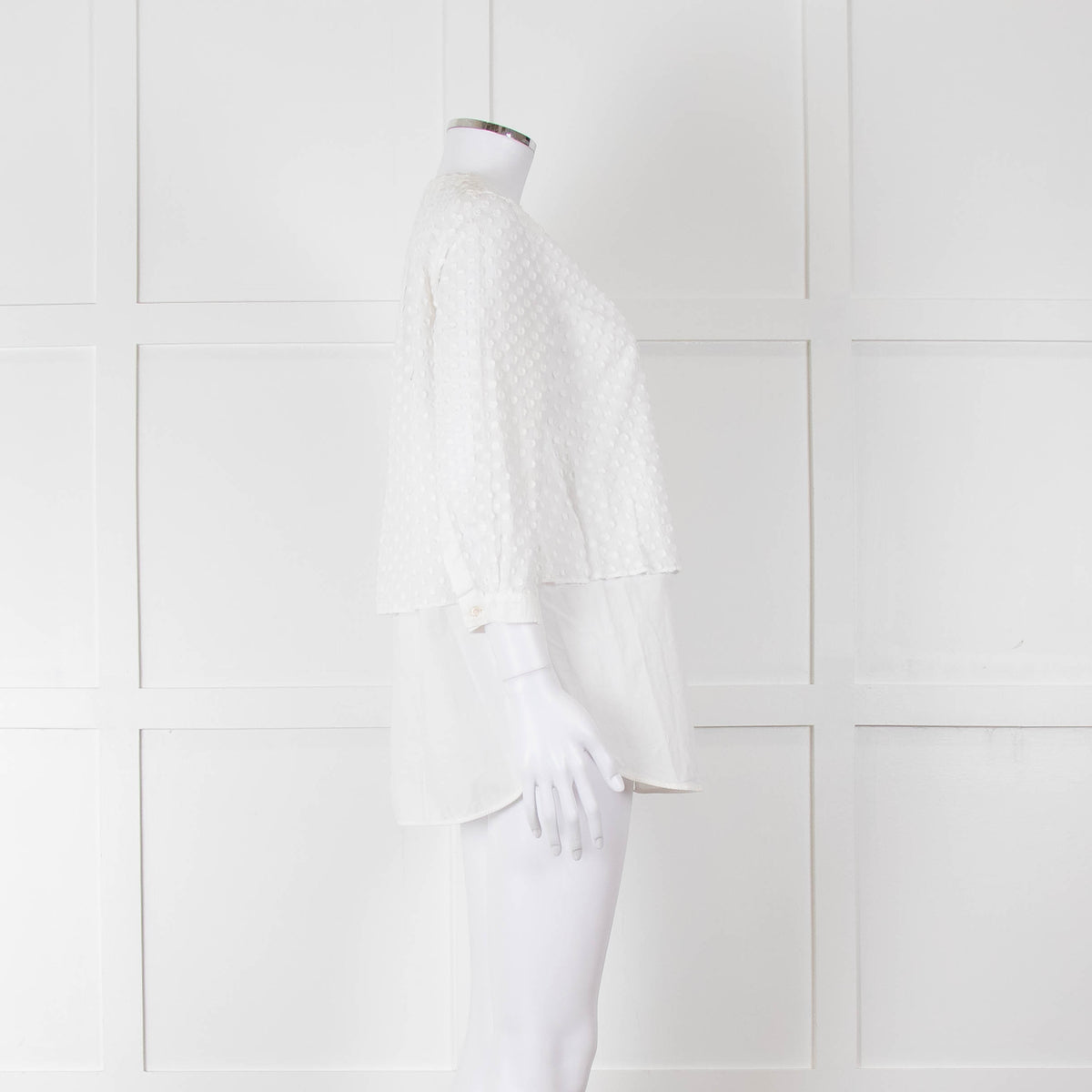 Weekend Max Mara White Dot Layered Shirt