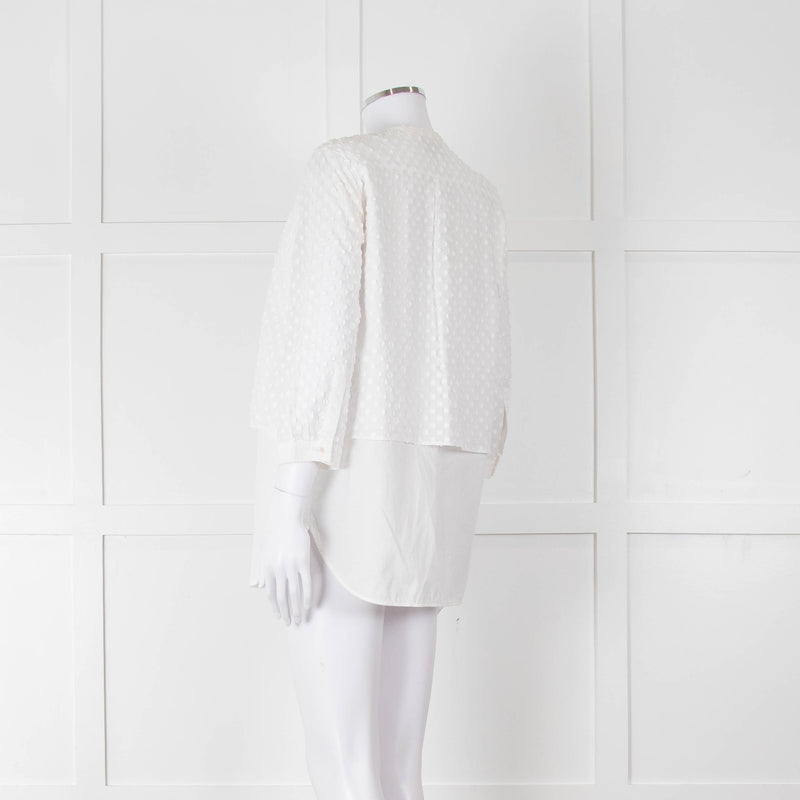 Weekend Max Mara White Dot Layered Shirt
