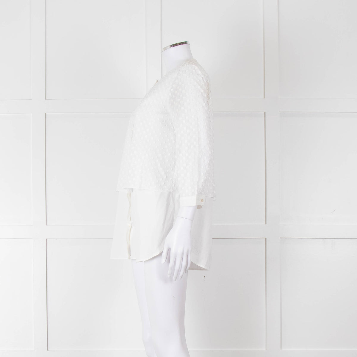 Weekend Max Mara White Dot Layered Shirt