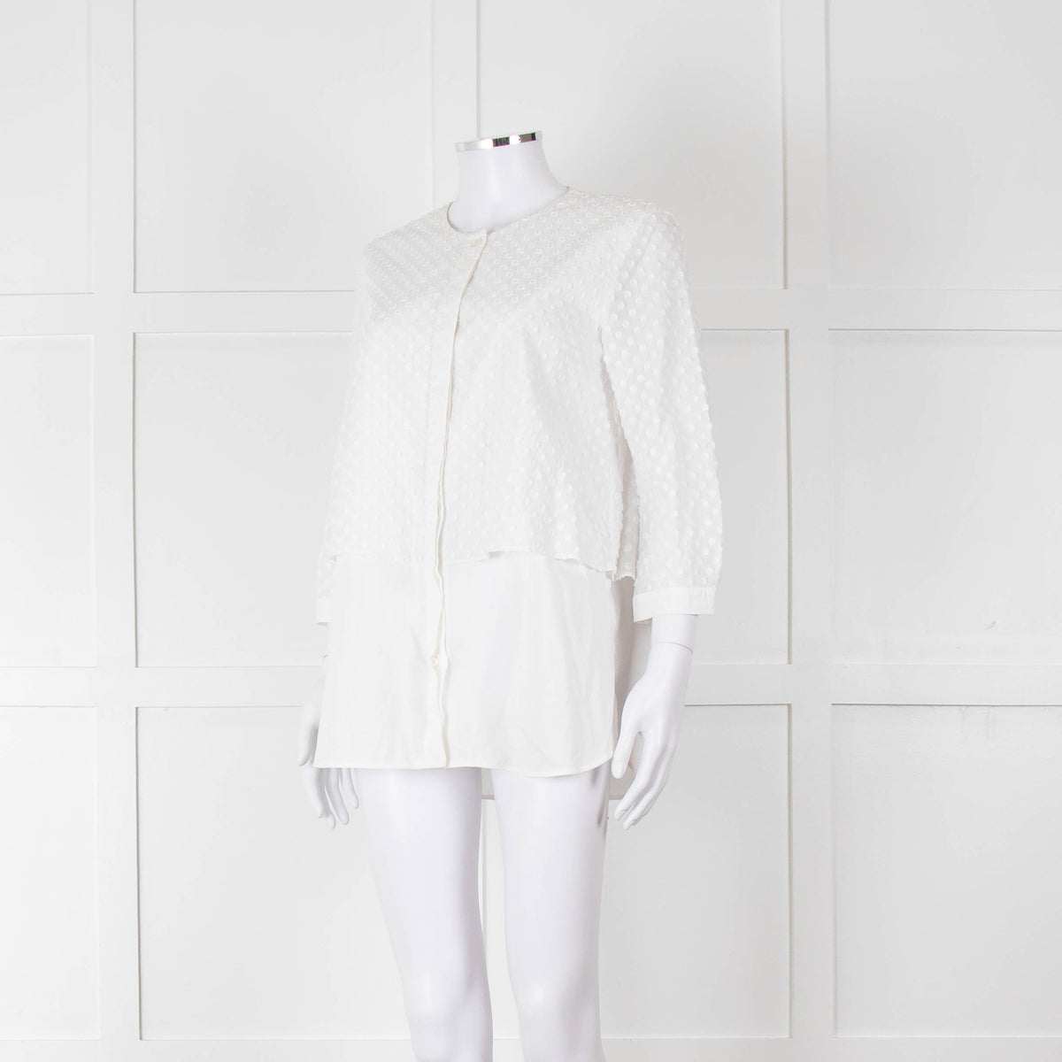 Weekend Max Mara White Dot Layered Shirt