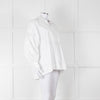 Lee Mathews White Cotton Oversized Long Sleeve Top