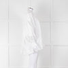 Lee Mathews White Cotton Oversized Long Sleeve Top