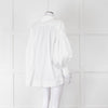 Lee Mathews White Cotton Oversized Long Sleeve Top
