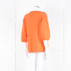 Notshy Cashmere Orange Deep V Neck Wide Sleeve Jumper