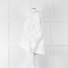 Lee Mathews White Cotton Oversized Long Sleeve Top