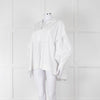Lee Mathews White Cotton Oversized Long Sleeve Top
