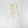 Kate Spade White Yellow Lemon Sleeveless Top