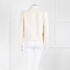 Me+Em Cream Woven Frayed Edge Bomber Jacket