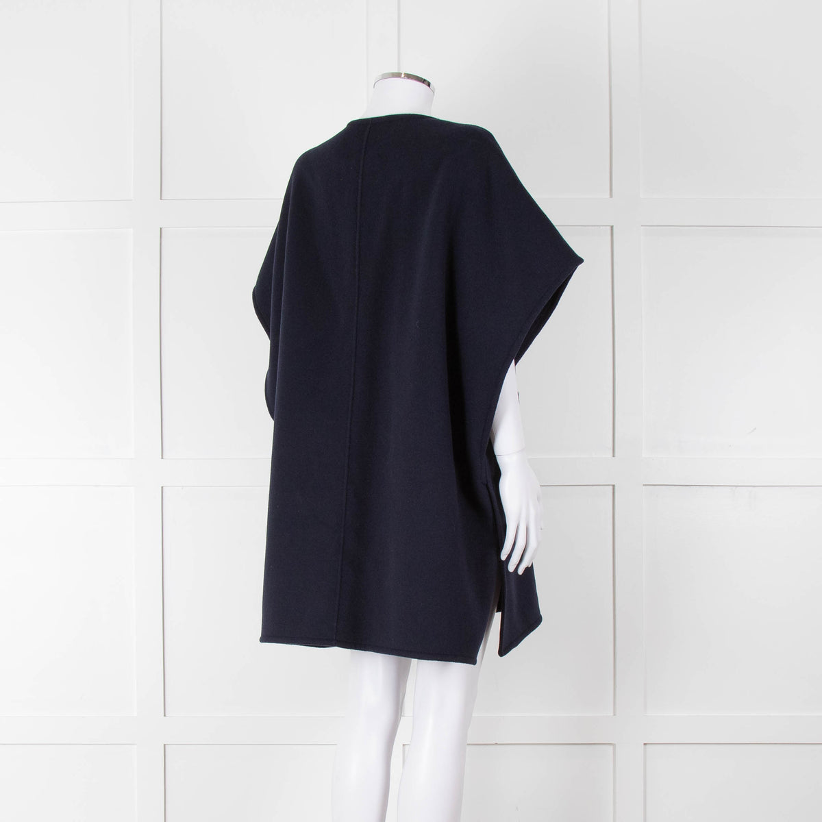 Weekend Max Mara Navy Sleeveless Cape Coat