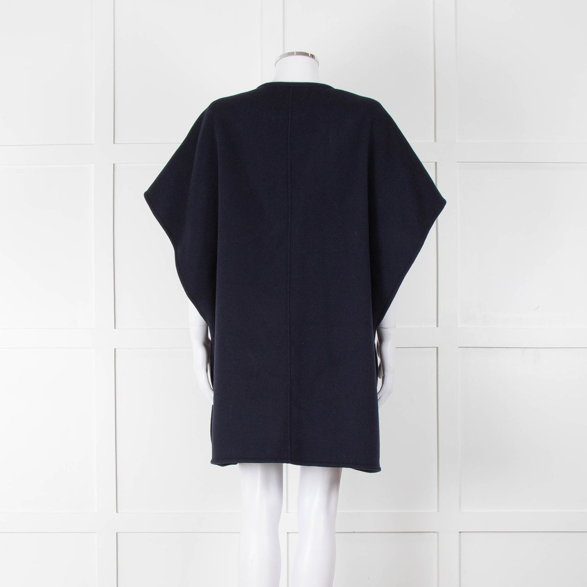 Weekend Max Mara Navy Sleeveless Cape Coat