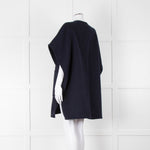 Weekend Max Mara Navy Sleeveless Cape Coat