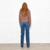 White + Warren Suede Cotton Ribbed Knit Jumper