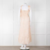 Ridley Yellow Peach Floral Sleeveless Cotton Maxi Dress